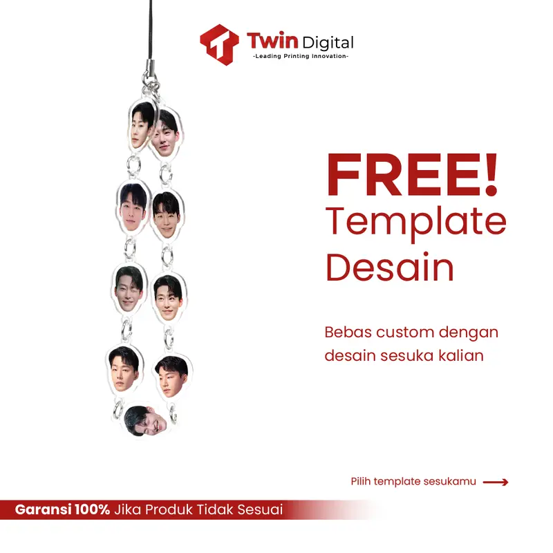 Custom Foto Phone Strap / Gantungan Tali HP - Phone Charm Akrilik Drama Korea 5