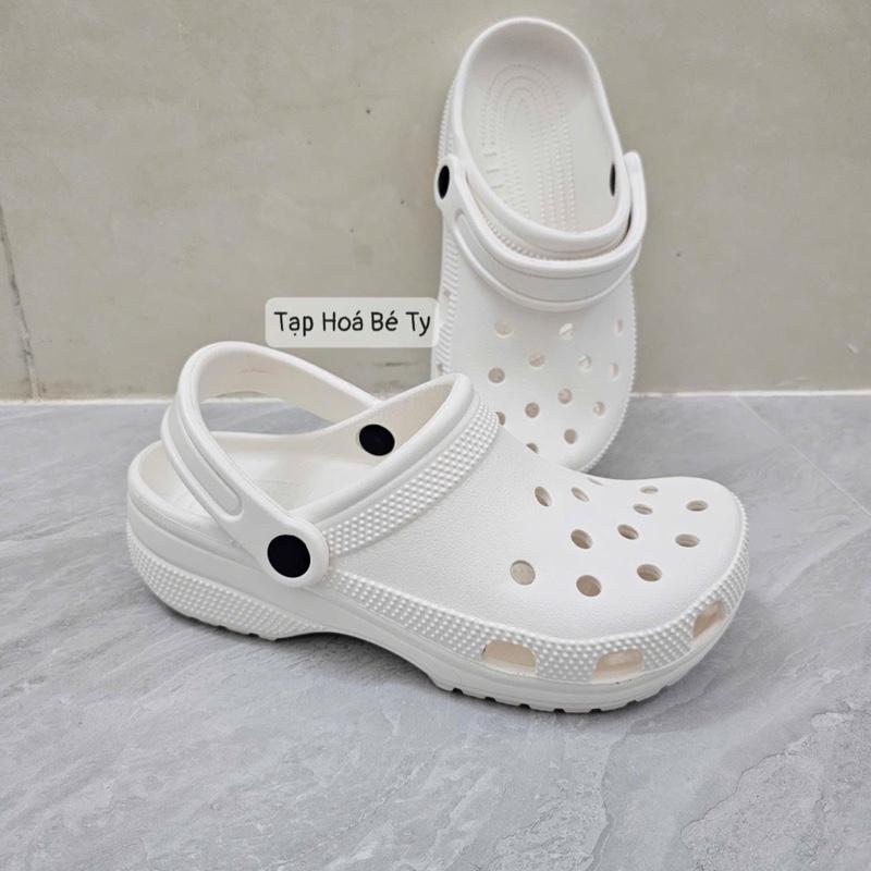  Dép Sục Basic  KHÔNG CHỮ  Nam Nữ đế cao 4 phân chất liệu cao su mang nhẹ êm chân chống trơn trượt thoáng mát có quai hậu 