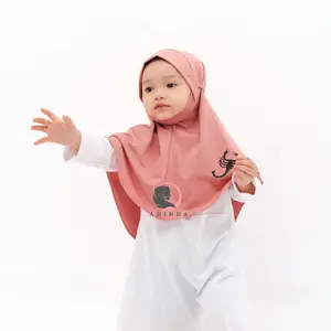 Hijab Dagu Tali Anak Usia 1-5  th Jersey Premium I Hijab Dagu Tali Malay Anak Remaja I Hijab Anak I Kerudung Anak