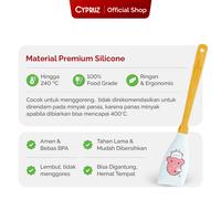 Gambar [Spesial Crehom]Cypruz Spatula Silikon Set Motif Tahan Panas Anti Lumer Utensil Set Silicone Pattern 3 pcs Kitchenware dari Cypruz Kitchenware Kota Bekasi 5 Tokopedia