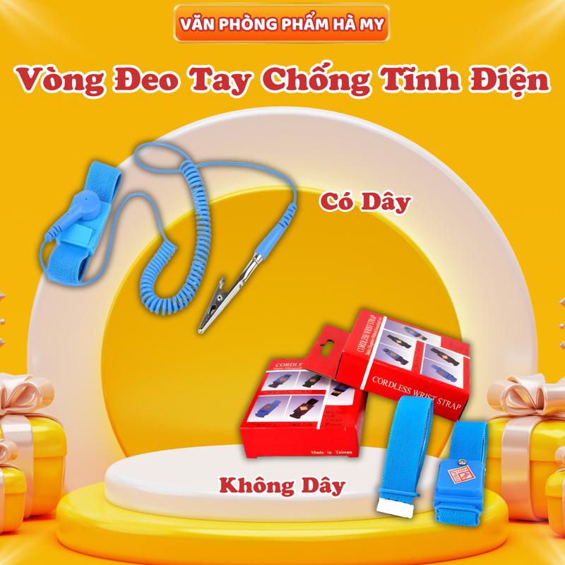 Vòng Đeo Tay Chống Tĩnh Điện, Bền Đẹp và Chất Lượng Tốt- Loại Không Dây, Có dây