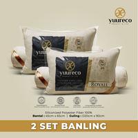 Gambar Paket 2 Bantal dan 2 Guling Dacron Hotel Soft Series Royale by yuureco - 2 SET BANLING ROYALE dari yuureco Kab. Gresik 1 Tokopedia