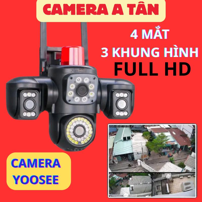 Camera wifi Yoosee ROBOT 4 MẮT 3 Màng Hình 20MP  Hình Ngoài Trời - Kết nối WIfi nhanh chóng - Bảo hành 1 năm