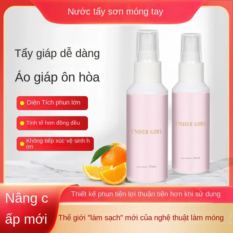 Xịt tẩy móng, DƯỚI GÁI, Dầu gội móng tay, Đeo móng tay, Nước làm sạch móng tay, Tẩy sơn móng tay, Tẩy sơn móng tay, Không gây hại cho móng tay, Tẩy nhanh, 15ml