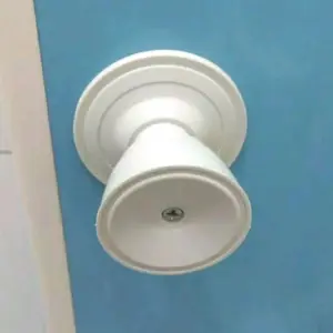 TARIKAN pintu bulat plastik Handle dan grendel pintu kamar mandi PVC