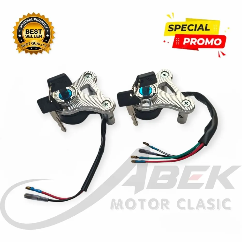 Kunci Kontak CB Kabel 2 Dan Kabel 4 Set Pangkon Model CNC Pnp Motor CB GL100 MP GL TIGER C70