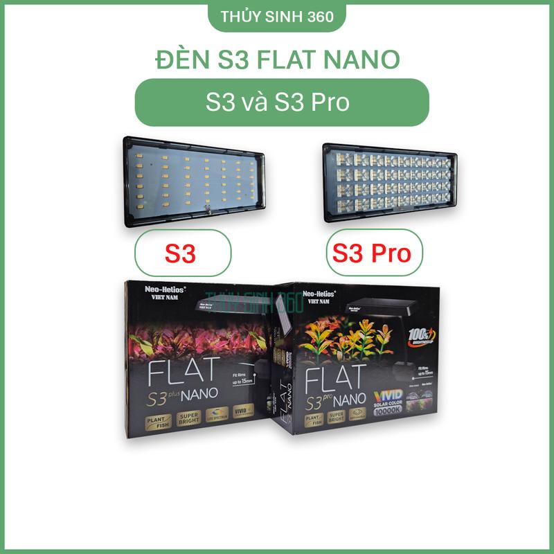 Đèn S3 Flat Nano S3 Flat Nano Pro - Đỏ Cá Không Đỏ Nước - Bản Mới Nhất 2025