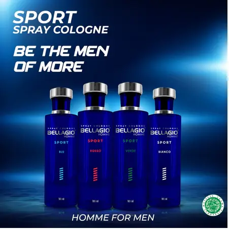 Bellagio Sport Cologne 100 ML / Parfum Pria / Minyak Wangi Cowok