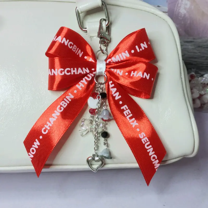 blissties // ribbon bagcharm keychain by decuthings 4