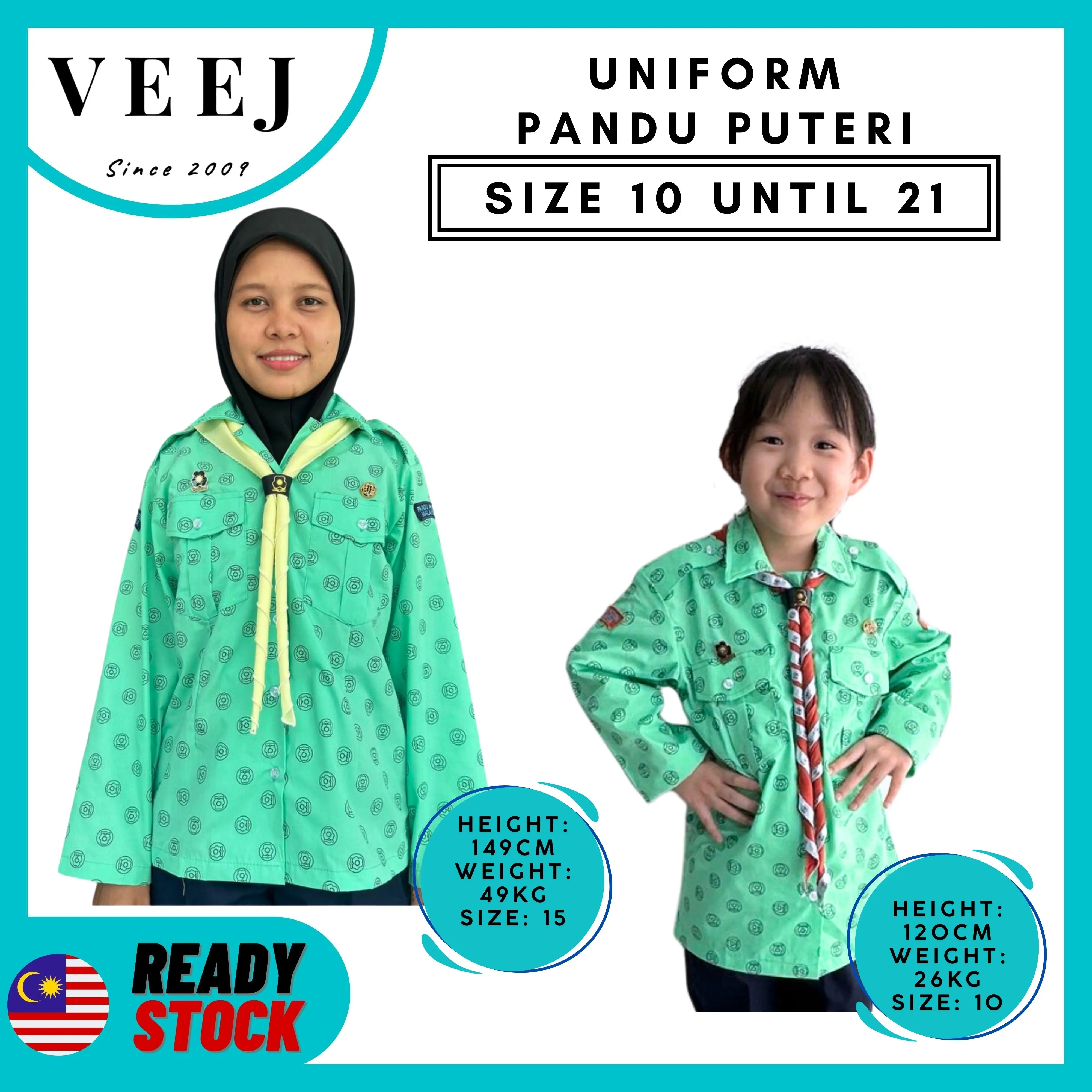 BAJU KEMEJA PANDU PUTERI | LONG SLEEVE | PANDU PUTERI I COTTON GREEN