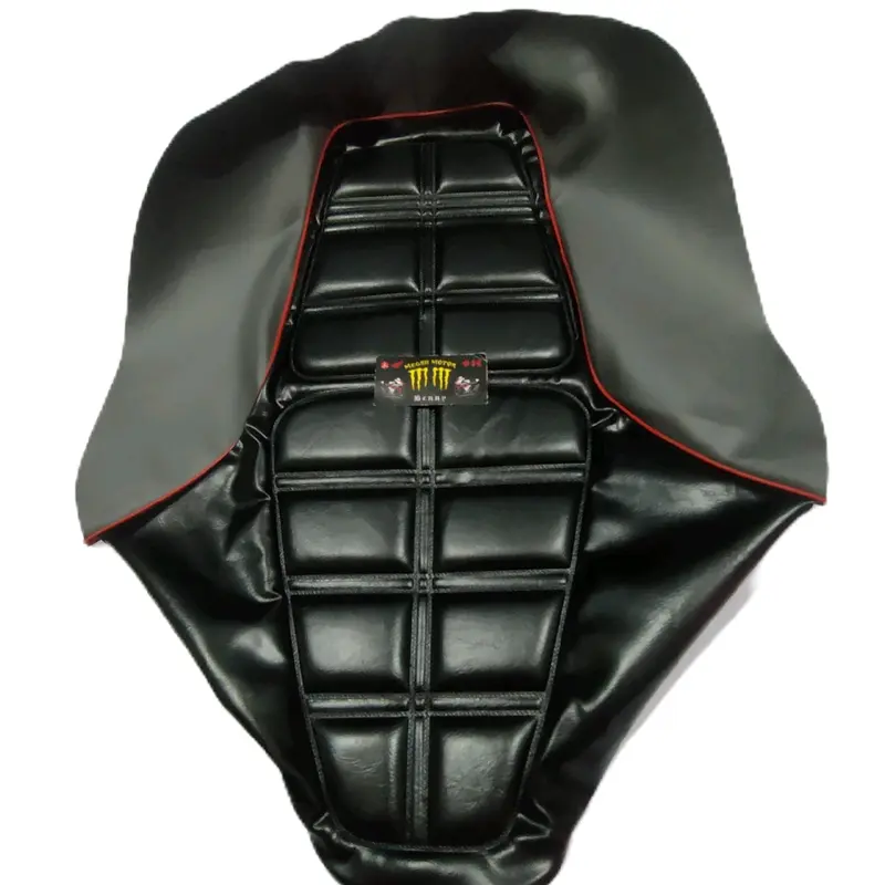 Kulit Sarung Cover Jok RXking Cobra RXKing Master Kotak kotak Tahu Lis Merah Samping Abu Abu Kualitas Oem 1