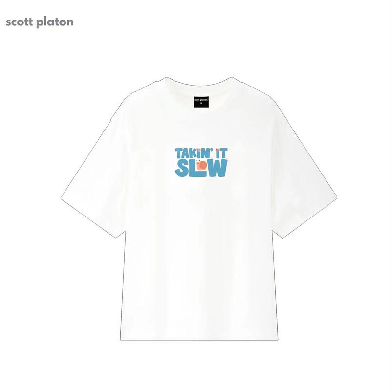 Scott Platon Áo thun Take it slow - dày dặn đứn form