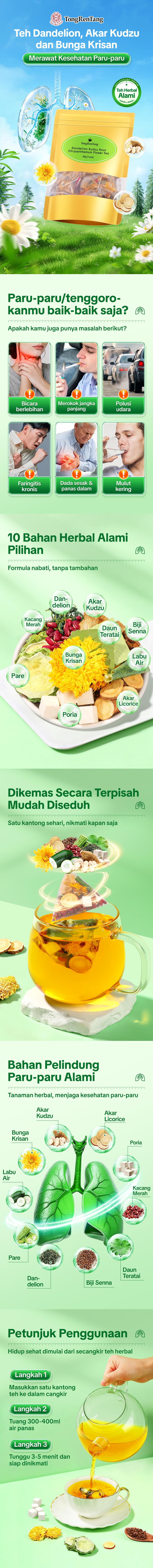 Teh Herbal TONGRENTANG, Teman Sehat untuk Paru-paru Anda dengan Penawaran Diskon Menarik!