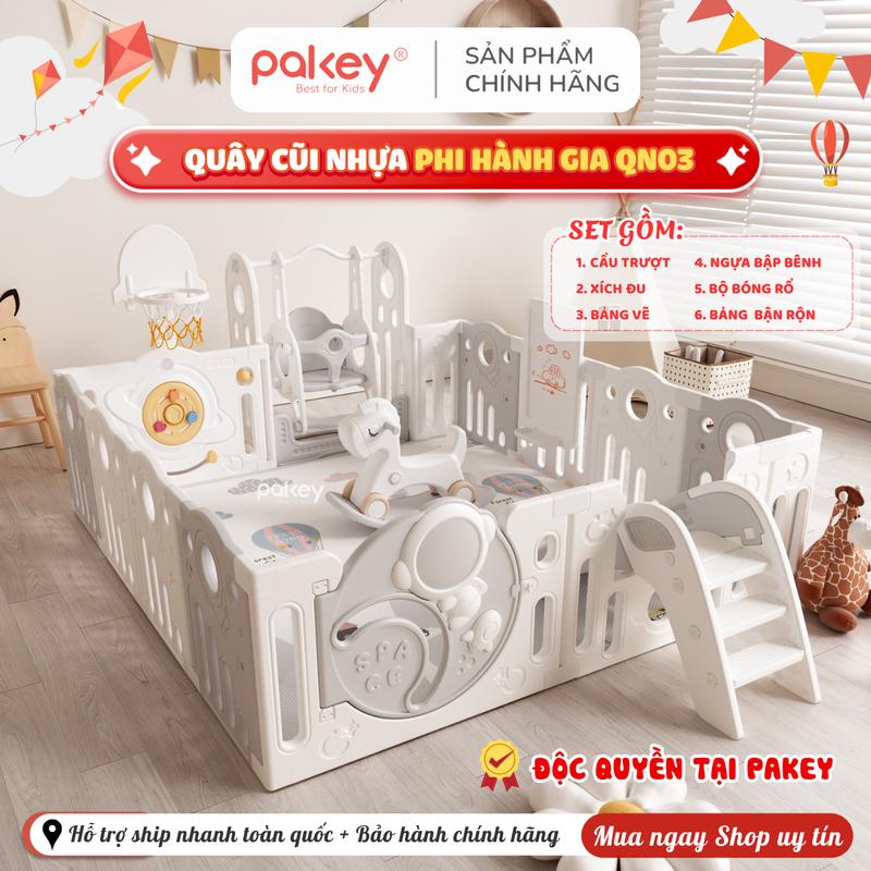 Quây Cũi Nhựa Pakey Phi Hành Gia Cho Bé, Quây Cũi Cao Cấp Kết Hợp Nhiều Trò…