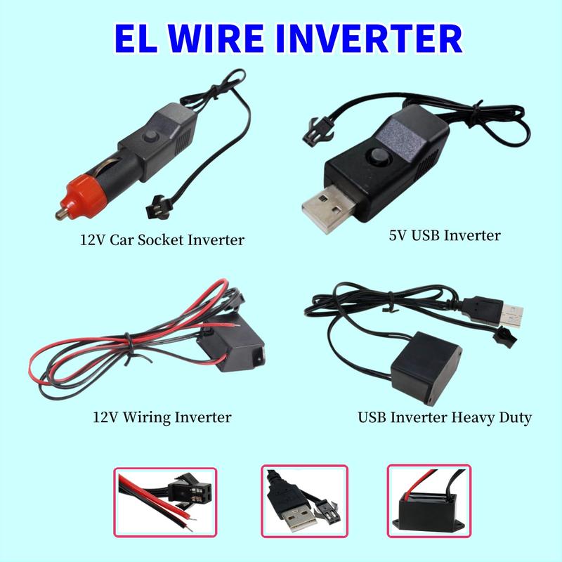 EL Wire Inverter DC To AC Converter USB Inverter Power Socke - TikTok ...