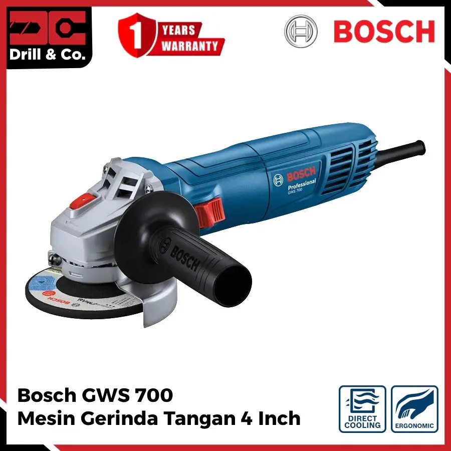 Bosch GWS 700 Mesin Gerinda Tangan 4 Inch Multifungsi