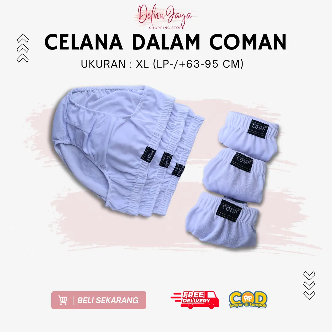 Coman celana dalam segitiga pria dewasa | celana dalam cowok | daleman pria murah | pakaian dalam pria | coman putih