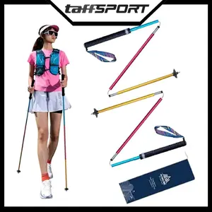 TaffSPORT Tongkat Hiking Trekking Pole Telescopic 4 Section - 7075