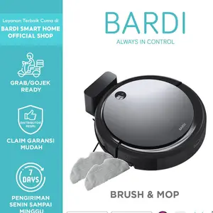 BARDI Smart Robot Vacuum 2 in 1 Brush dan Mop | Penyedot Debu | Vakum Cleaner