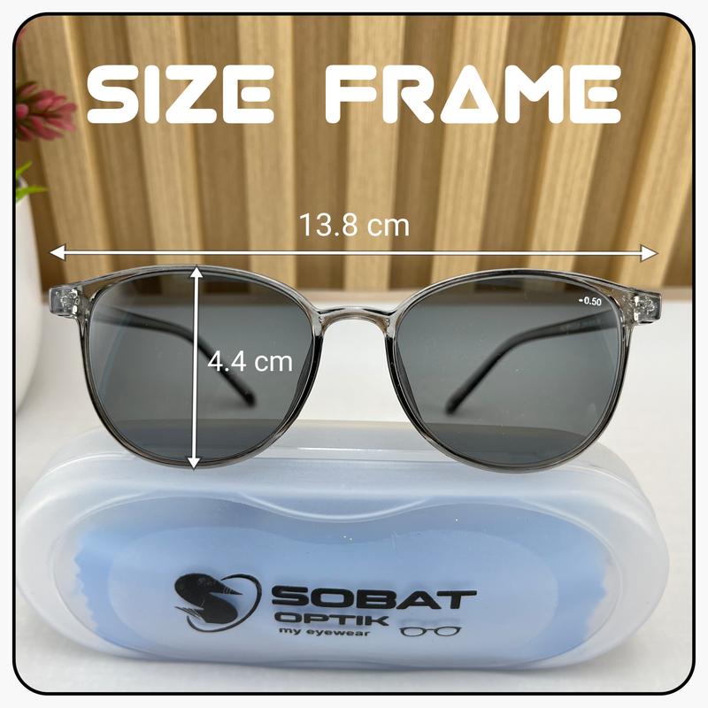 Kacamata Minus Rabun jauh Lensa Warna Grey Bisa Pria Atau Wanita Ukuran -0.50 Sampai -4.00 Kacamata Minus Rabun jauh Lensa Warna Grey Bisa Pria Atau Wanita Ukuran -0.50 Sampai -4.00