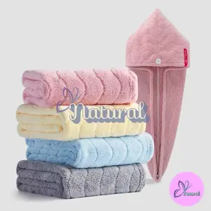 Handuk Keramas Cepat Kering Untuk Rambut Fashion Wanita Microfiber Lembut Tidak Rontok Hairtowel - SB