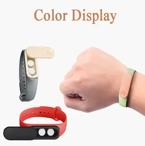 Wristband-Style Emergency Pill Box Portable Design 360° Rotating Buckle Lock One-Button Opening Wrist-Style Storage Leak-Proof