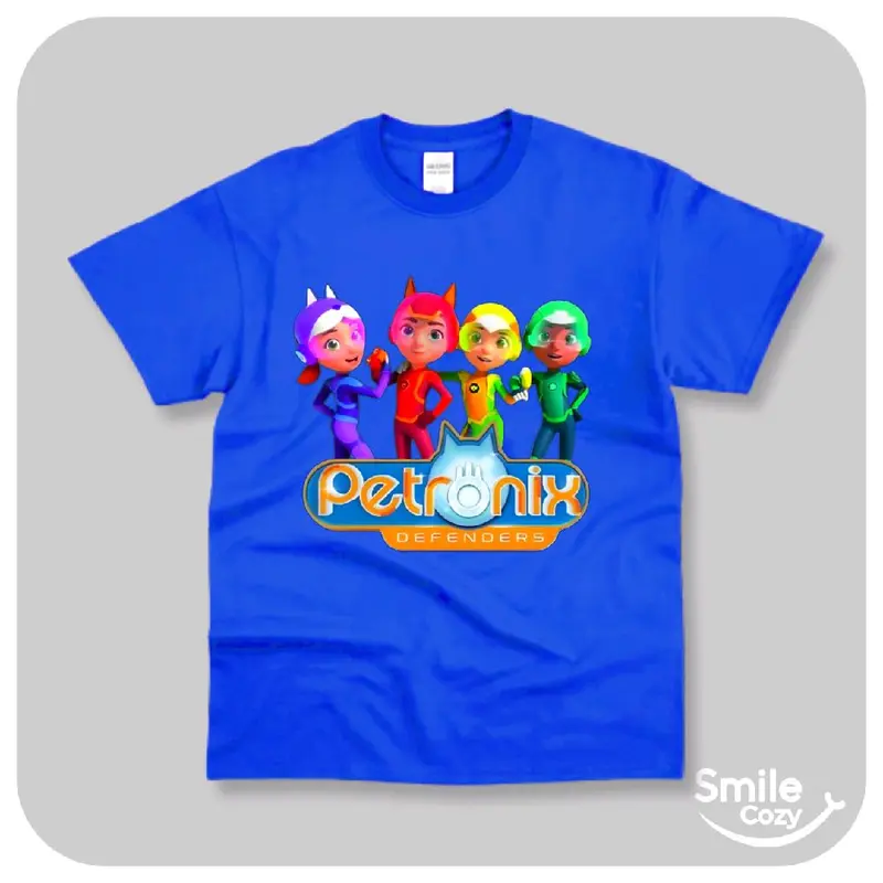 Kaos anak laki laki dan perempuan lengan pendek motif petronix gambar sablon populer pakaian t shirt baju katun premium usia 2 sampai 10 tahun fashion unisex kekinian viral terlaris 2