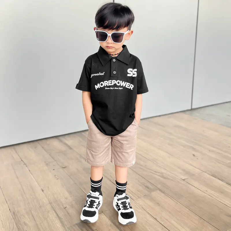 Kaos Anak Wangki Polo Baju Anak Laki Laki Perempuan Bahan Cotton Combed 24s Halus Stylish Elegan Usia 1-12 Tahun 7