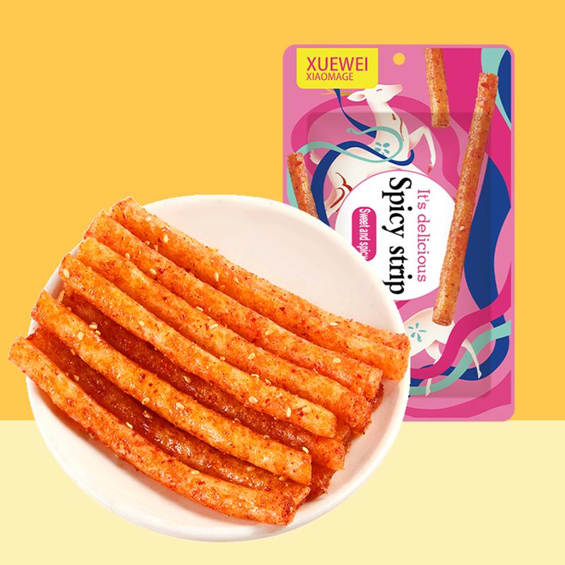 [HALAL] Sweet & Spicy LATIAO Makananringan snack camilan sweet spicy strips pedas Quickly Shipping (68g/pack) [READY STOCK] Food Chilli Chili Bag 6