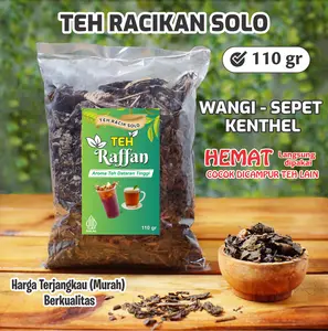 TEH RAFFAN Kemasan 110 gram TEH RACIKAN SOLO - Teh Racik Solo - Teh kiloan  - Wangi Sepet Kentel