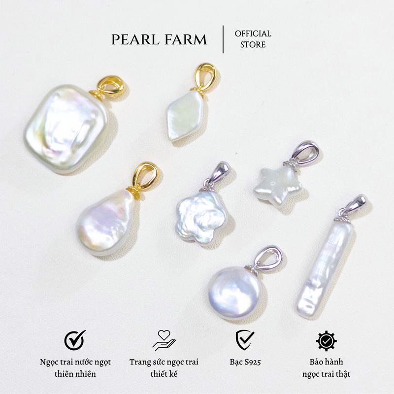 Mặt Dây Chuyền Ngọc Trai Ngọc Phù Điêu KHÔNG KÈM DÂY Pearl Farm 