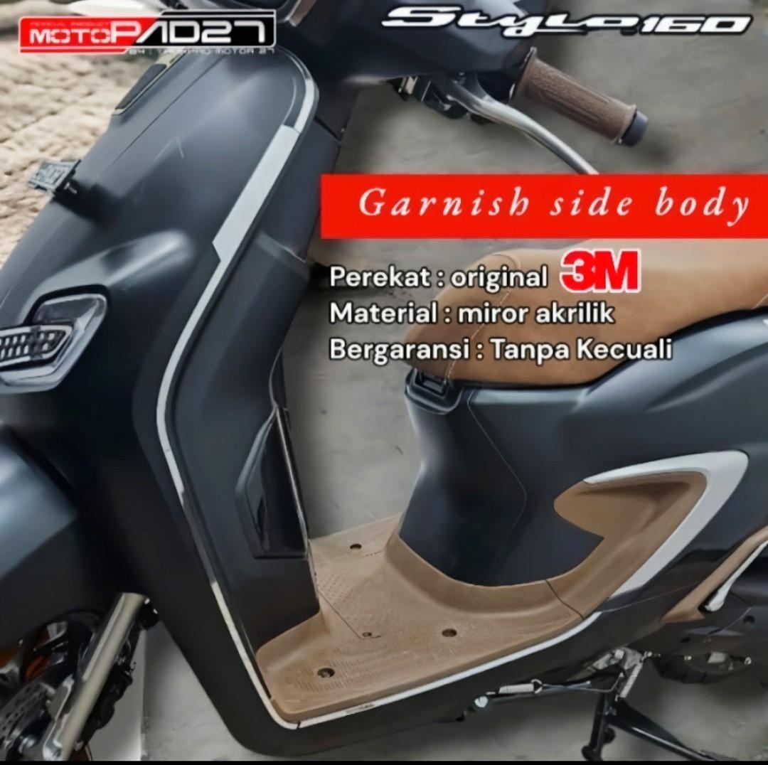 aksesoris GARNISH HONDA STYLO 160 akrilik premium Motor