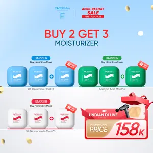 【Buy 2 Get 3】FACERINNA-Moisturizer Series | Ceramide B5 Balancing Moisturizer | Salicylic Acid Acne Moisturizer | 5% Niacinamide 1% TXA Bright Dark Spot Moisturizer | Retinol Anti Aging Moisturizer | Pelembab Wajah Day Cream Night Cream
