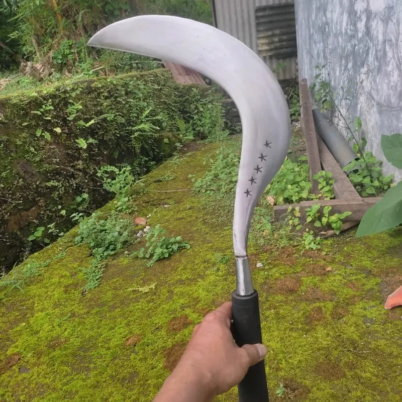 sabit arit rumput dan ranting bahan  Baja cap bintang lima 0