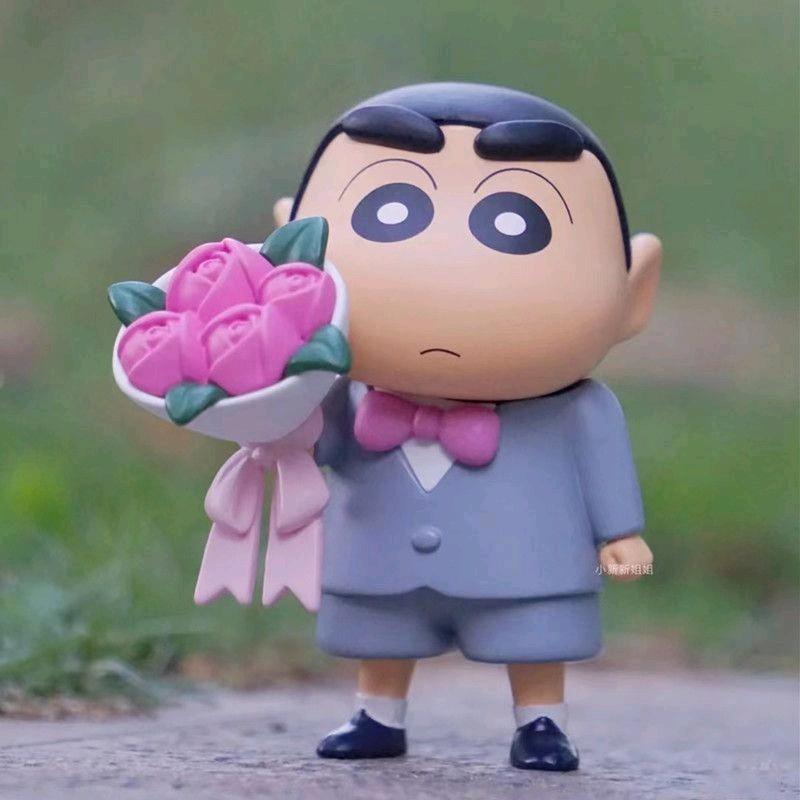 blind box Crayon Shin-chan mini so changing dress code BlindBox shin chan Cross-dressing Series Hand-made Office Cartoon Desktop Ornaments Kindergarden Birthday Gift Doll 5