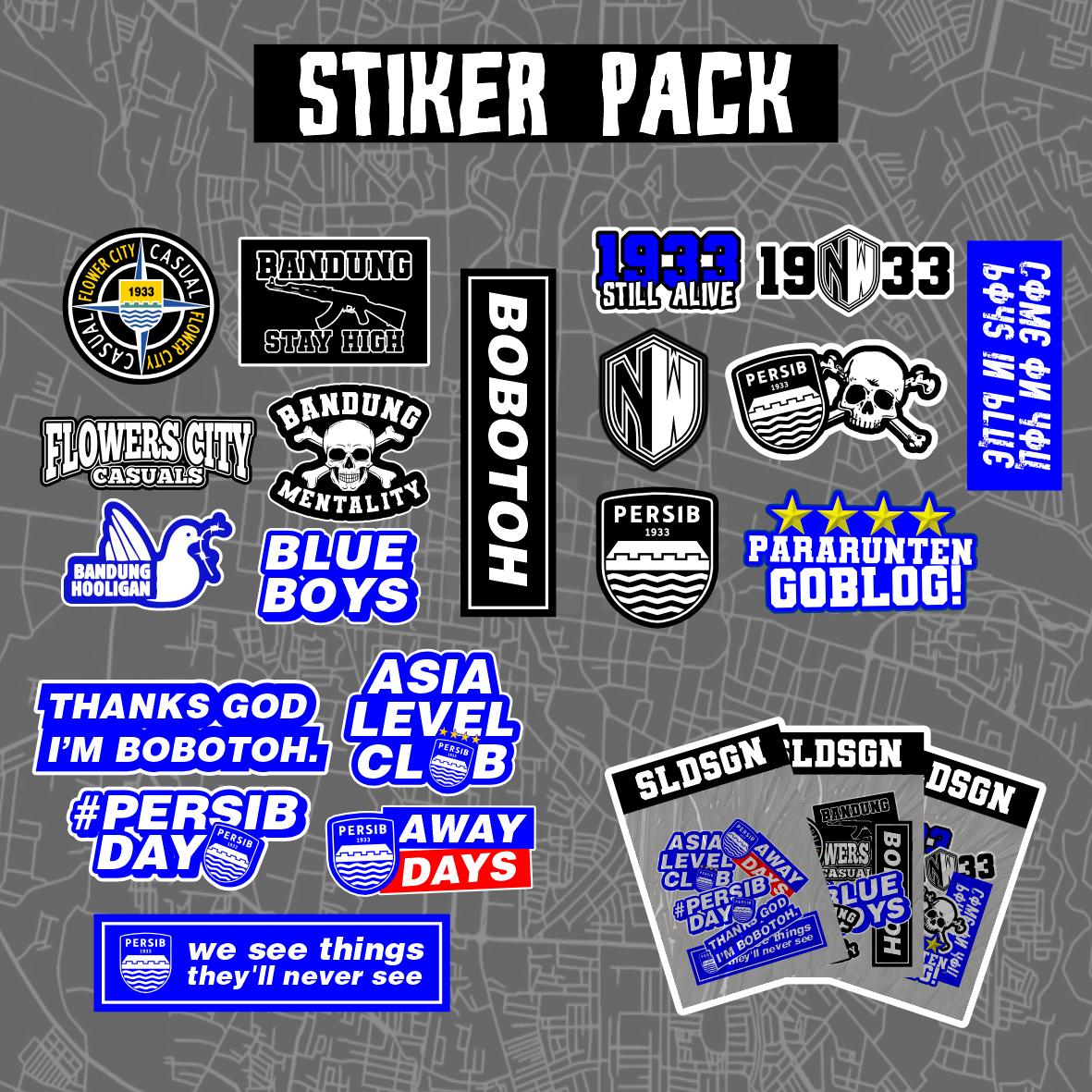 [STIKER PACK] NW NORTHENWALL BOBOTOH CASUAL BANDUNG 1933 STILL ALIVE