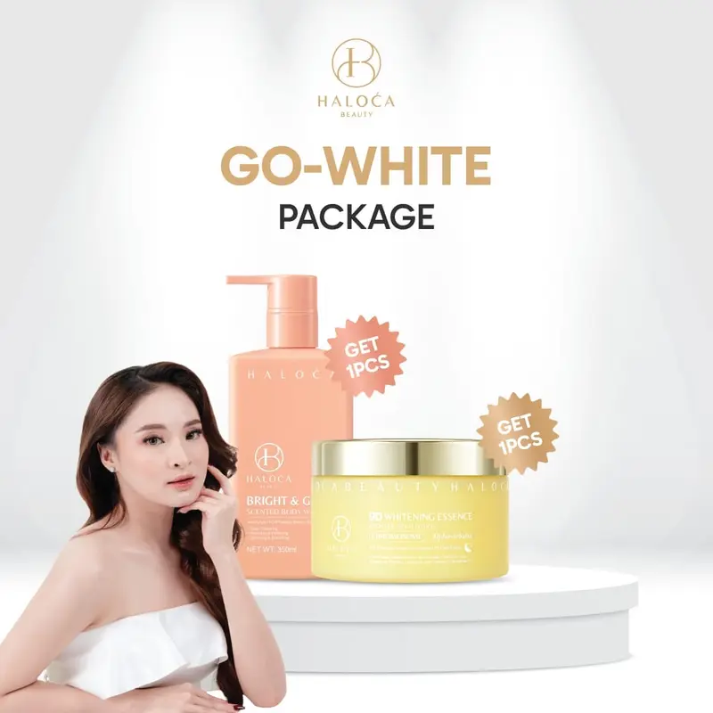 [ HALOCA BEAUTY ] 10.6 {GO WHITE} 1PCS HB CHROMOSOME Night Lotion & 1PCS Sabun GluthaArbutin 0