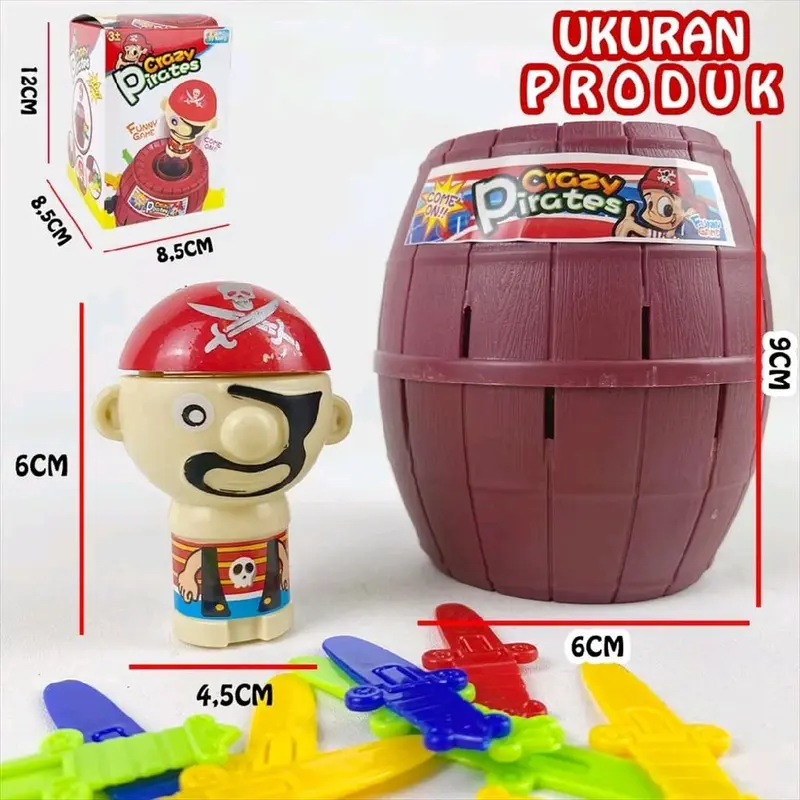Mainan Pirate Roulette Game Running Man / Mainan Prank Tong Bajak Laut Crazy Pirates MU 07 1