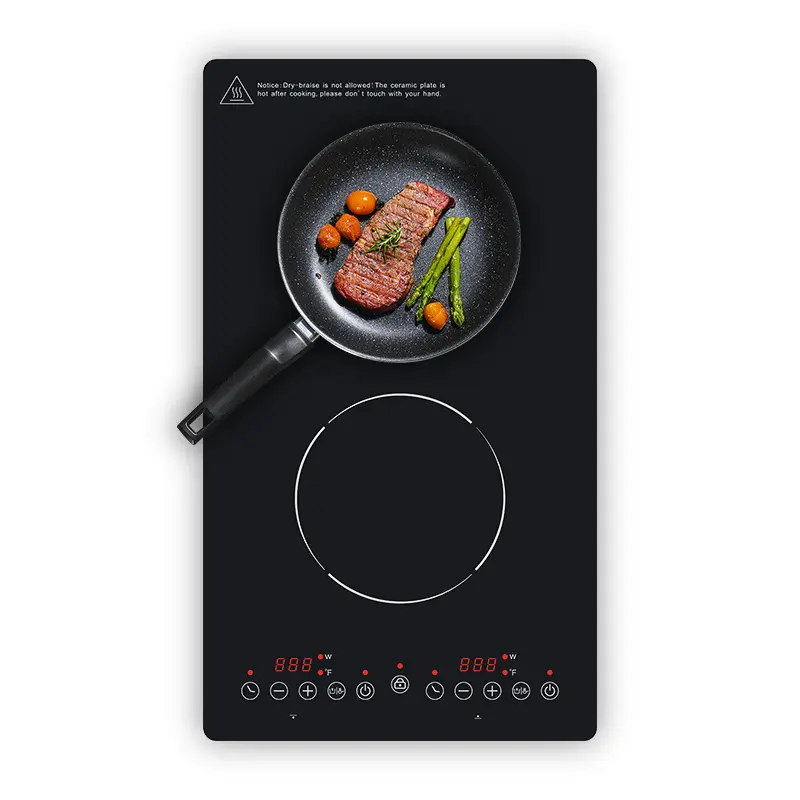 Induction Cooktop Built-in Double Electrical Hob 2 Burner Induction Cooker