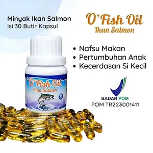 O Fish Oil Minyak Ikan Salmon-Suplemen Nutrisi untuk Anak dan Ibu Hamil