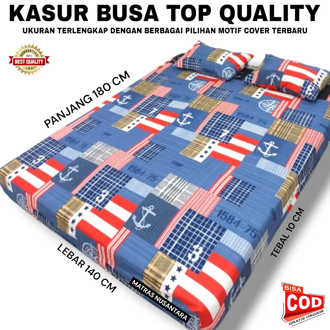 TERMURAH Kasur busa muat 3 orang uk 180x140x10 cm Matras Furniture