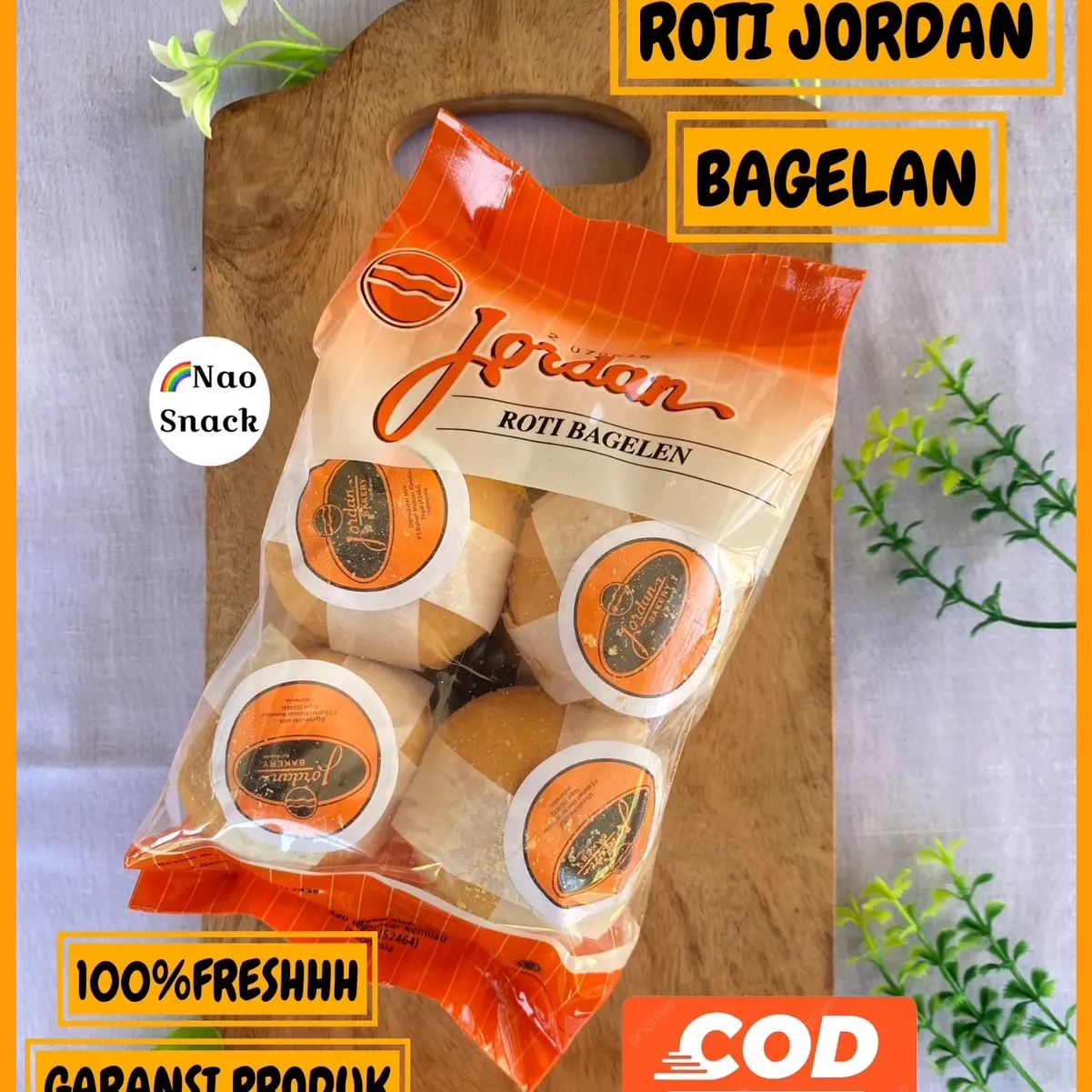 Roti Jordan Bagelan Isi 10 Kue Kering Bagelan - Cemilan Enak dan Murah untuk Dinikmati di Rumah - Bakery, Frozen Food Makanan Karamel snack Pisang Maryam Cheese Kacang Kentang