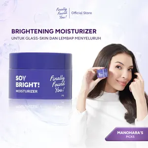 [Manohara's Pick] Finally Found You! SOY BRIGHT! Moisturizer - 2in1 Primer Makeup dan Gel Pelembab Wajah Siang dan Malam untuk Semua Jenis Kulit