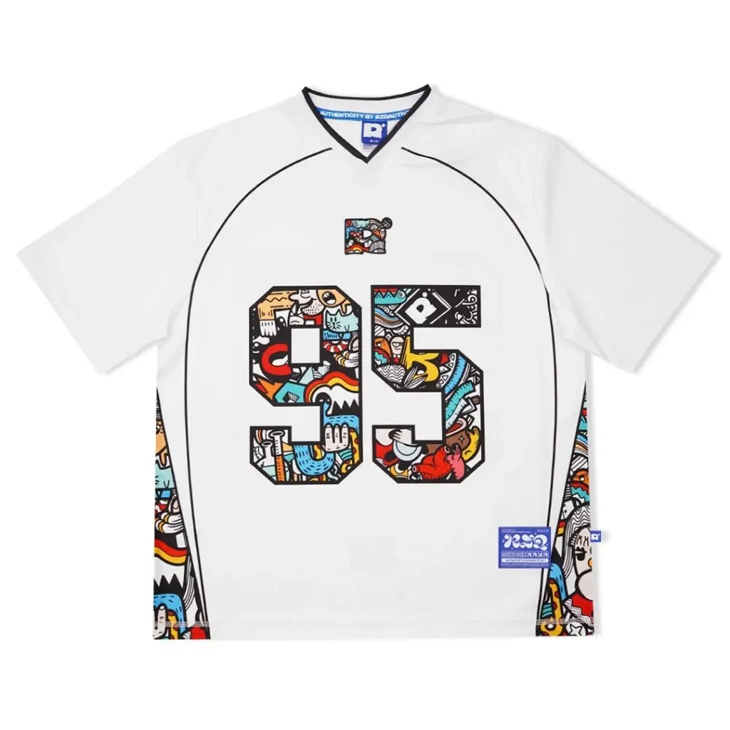RZQ / 95 / Number Series / Streetwear / Jersey / Oversize / Boxy Fit / Retro / Vintage / NFL / Music