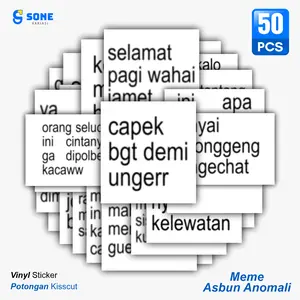 Stiker Meme Asbun Anomali | Sticker Absurd Random | Stiker Lucu Viral Indonesia