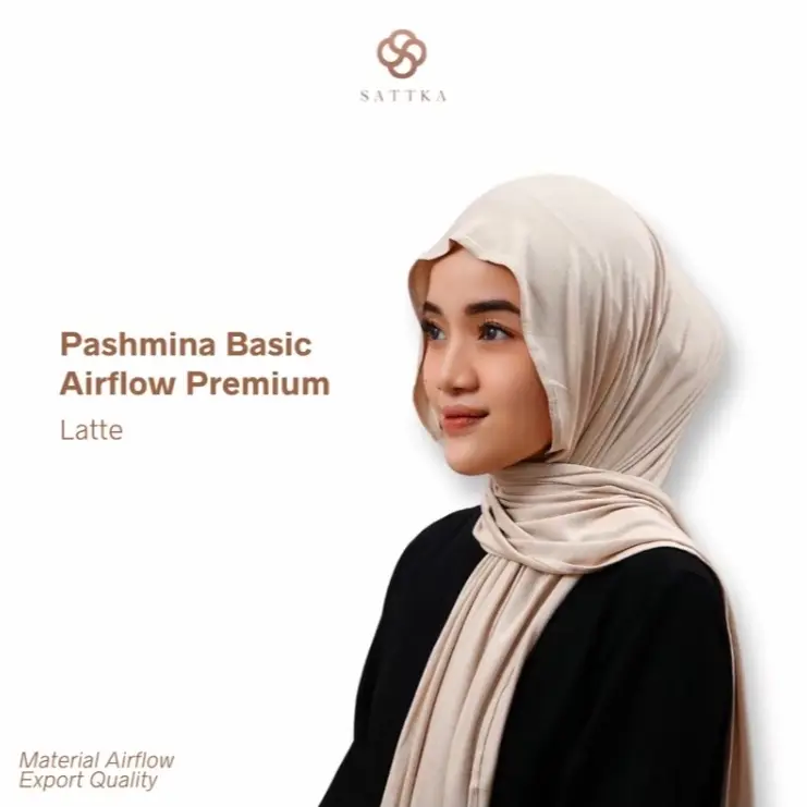 Pashmina Airflow Premium Sattka / Adem lentur Ringan 4