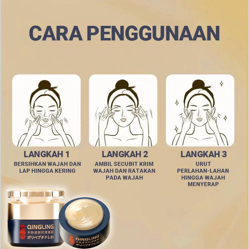 Krim Anti-Kedutan, Menganjalkan, krim anti-jeragat dan melasma yang kendur, suplemen kolagen Qinglin-50g 1