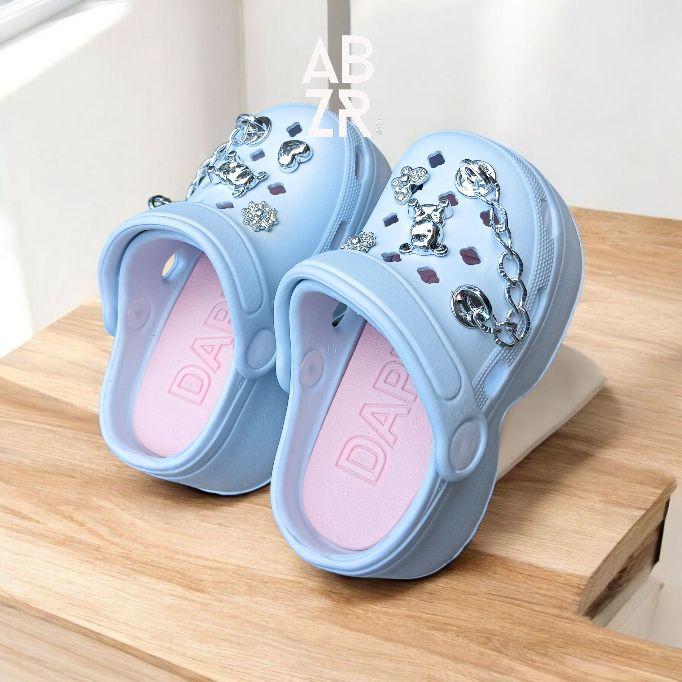 Baim Wedges Fuji Sandal Anak Perempuan EVA 26005 Terbaru Motif Rantai Bahan Karet Tebal Insole Nyaman Ringan Anti Licin Fashion Baim Wedges Fuji Sandal Anak Perempuan EVA 26005 Terbaru Motif Rantai Bahan Karet Tebal Insole Nyaman Ringan Anti Licin Fashion