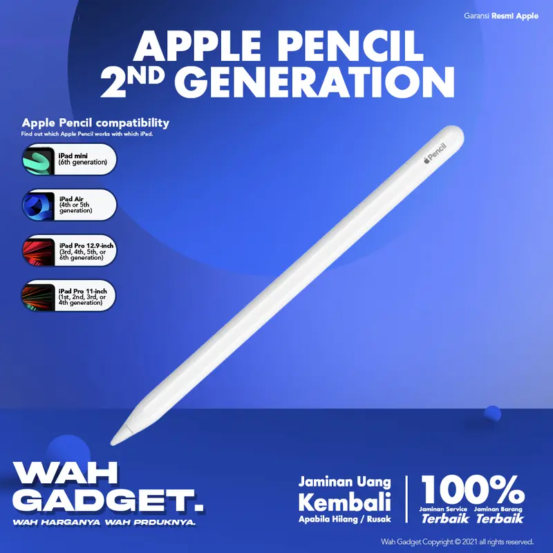 [K] Apple Pencil 1 Pencil 2 Pencil USB-C Pencil Pro l Original l Garansi Inter 1 Tahun 0