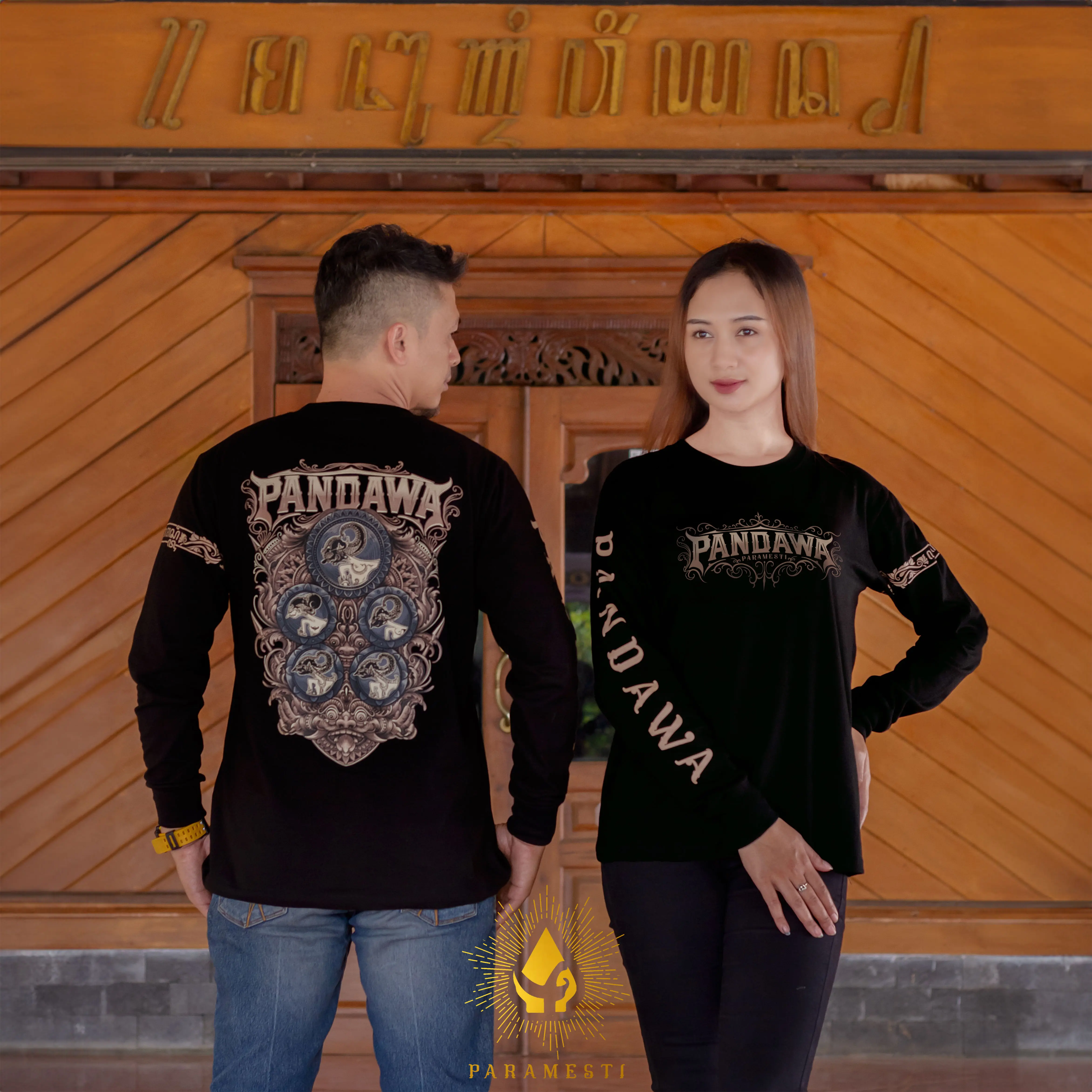 Paramesti Tshirts Kaos Jawa Pandawa Budaya Wayang Pria Distro Cewek Cowok Manual Plastisol Cotton Combed 24s Pramesti Terbaru Big Size Jumbo Estetik Kekinian Unik Viral Keren Bergaransi XXL Autentik Kata-kata Filosofi Pitutur Otentik Original Terlaris